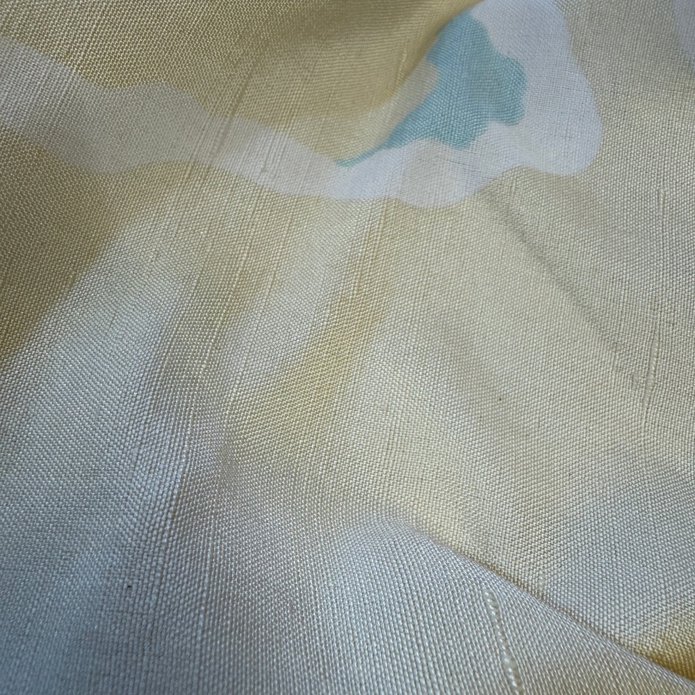 Joanie Char Collections Vintage 100% Silk Yellow Abstract Print Midi Dress Sz 8 - Picture 7 of 7
